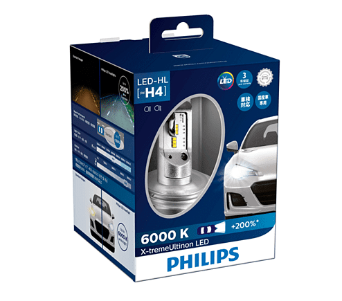 Bộ đèn pha xe hơi ô tô Philips LED Ultinon Pro 9000 HL HIR2 LED 11012